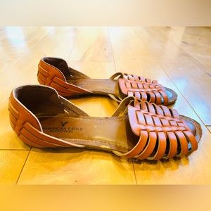 American Eagle Huarache Tan Sandals size 8